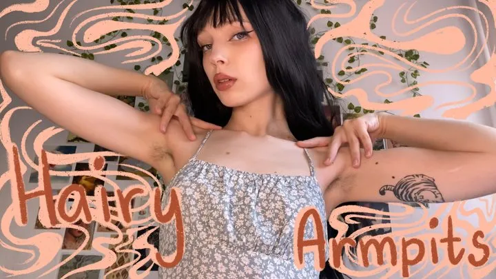 Hairy armpits tease