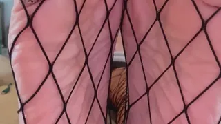 Fishnet JOI with cum countdown