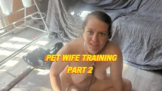 Pet Wife Episode2 - Body oil, shoe licking leashed submissive slut