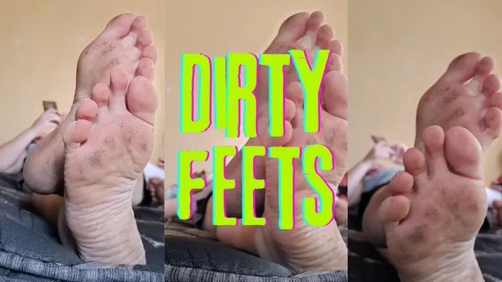 dirty feet of big white girl