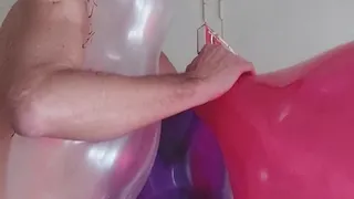 Four balloons masturbating