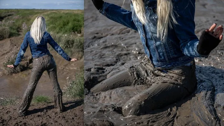 Mud bathing - trashing my Diesel Daze jeans