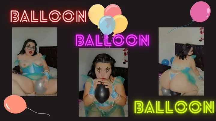 INFLATING AND RUBBING MYSELF WITH BALLOONS