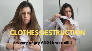 Tearing My Shirt Apart: Intense Clothes Destruction & ASMR Sounds