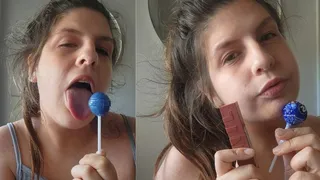 Sensual Tongue Fetish: Lollipop Play, Lipstick, and Seductive Mouth Sounds